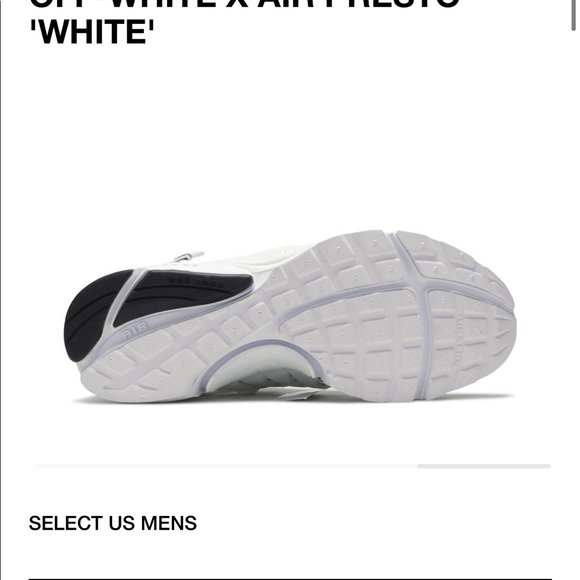 OFFWHITE NIKE PRESTO